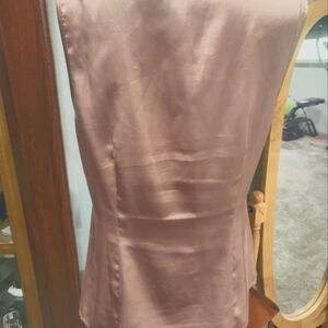 Ladies poly satin blouse